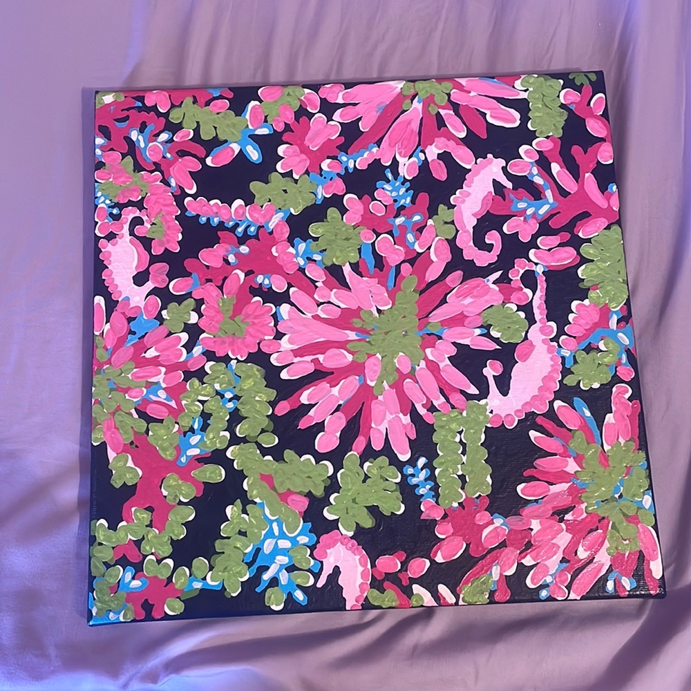 Lilly Pulitzer Inspired painting